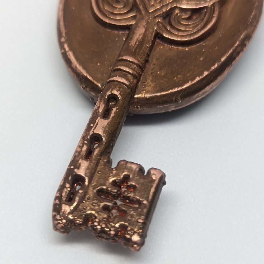 "Destined" Labradorite Key Copper Necklace - Picture 6 of 9